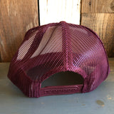 Hermosa Beach SUNBEAMS Trucker Hat - Maroon/White/Maroon