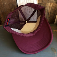 Hermosa Beach SUNBEAMS Trucker Hat - Maroon/White/Maroon