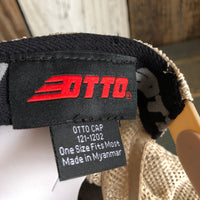 Hermosa Beach HERMOSA AVE 6 Panel Low Profile "OTTO COMFY FIT" Mesh Back Trucker Hat - Dark Brown/Dark Brown/Khaki