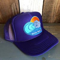 Hermosa Beach TUBULAR High Crown Trucker Hat - Purple