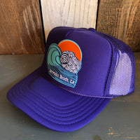 Hermosa Beach TUBULAR High Crown Trucker Hat - Purple