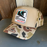 SURF HERMOSA :: OPEN DAILY Winter All Foam Cap Hat - Sand Camo/Sand Front
