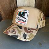 SURF HERMOSA :: OPEN DAILY Winter All Foam Cap Hat - Sand Camo/Sand Front