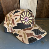 Hermosa Beach SUNBEAMS Camo Winter All Foam Cap Hat - Sand Camo Full