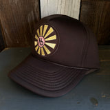 Hermosa Beach SUNBEAMS Winter All Foam Cap Hat - Brown