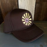 Hermosa Beach SUNBEAMS Winter All Foam Cap Hat - Brown
