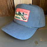 PALM SPRINGS, California 5 panel Stone Washed Canvas Golf - Sky/Sky Braid