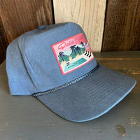 PALM SPRINGS, California 5 panel Stone Washed Canvas Golf - Sky/Sky Braid