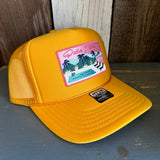 PALM SPRINGS, California High Crown Trucker Hat - Gold