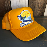 Hermosa Beach FIESTA High Crown Trucker Hat - Gold