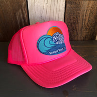 Hermosa Beach TUBULAR Trucker Hat - Neon Pink