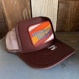 Hermosa Beach GOLF CARTS & YOGA PANTS High Crown Trucker Hat - Brown