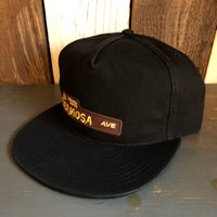 Hermosa Beach HERMOSA AVE 5 Panel Low Profile Style Dad Hat - Black