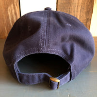 Hermosa Beach SOUTH BAY SURF (Navy Colored Patch) - 5 Panel Low Profile Style Dad Hat - Navy