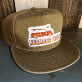 Hermosa Beach WOODIE 5 Panel Low Profile Style Dad Hat - Coyote Brown