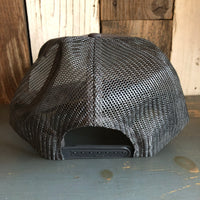 JOSHUA TREE NATIONAL PARK High Crown Trucker Hat - Charcoal (Curved Brim)