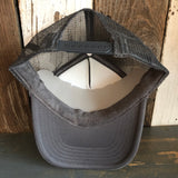 JOSHUA TREE NATIONAL PARK High Crown Trucker Hat - Charcoal (Curved Brim)