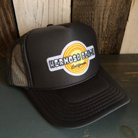 Hermosa Beach HIGH HEAT High Crown Trucker Hat - Charcoal (Curved Brim)