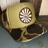 Hermosa Beach SUNBEAMS Trucker Hat - CAMOUFLAGE Green/Light Loden/Green