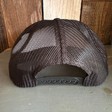 Hermosa Beach OBLIGATORY SUNSET Trucker Hat - Black (Flat Brim)