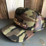 Hermosa Beach HERMOSA AVE Trucker Hat - Full Camouflage