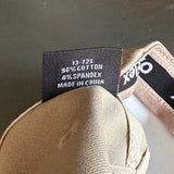 Hermosa Beach GOLF CARTS & YOGA PANTS :: "FLEX" 6 Panel Mid Profile Flat Visor Baseball Cap - Khaki