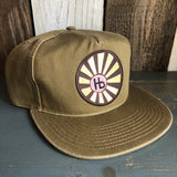 Hermosa Beach SUNBEAMS - 5 Panel Low Profile Style Dad Hat - Coyote Brown