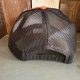 Hermosa Beach SUNBEAMS - 5-Panel Structured Poly/Cotton Front Mesh Back -Caramel/Black