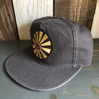 Hermosa Beach SUNBEAMS Premium 5-Panel Low Profile Style Dad Hat - Charcoal Grey