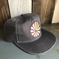 Hermosa Beach SUNBEAMS Premium 5-Panel Low Profile Style Dad Hat - Charcoal Grey