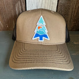 WILDERNESS TREE - 6 Panel Mesh Trucker Hat - Black/Coyote Brown