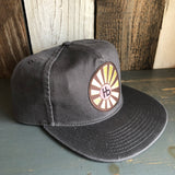 Hermosa Beach SUNBEAMS Premium 5-Panel Low Profile Style Dad Hat - Charcoal Grey