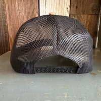 WILDERNESS TREE - 6 Panel Mesh Trucker Hat - Black/Coyote Brown