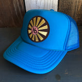 Hermosa Beach SUNBEAMS Trucker Hat - Neon Blue