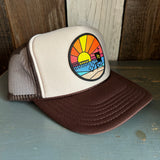 Hermosa Beach OBLIGATORY SUNSET Trucker Hat - Brown/Khaki