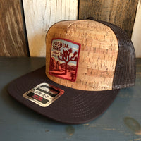 JOSHUA TREE NATIONAL PARK Premium Cork Trucker Hat (Brown)
