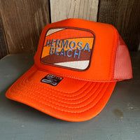 Hermosa Beach GOLF CARTS & YOGA PANTS Trucker Hat - Orange