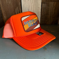 Hermosa Beach GOLF CARTS & YOGA PANTS Trucker Hat - Orange