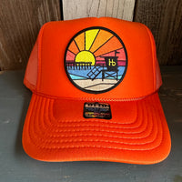 Hermosa Beach OBLIGATORY SUNSET Trucker Hat - Orange