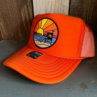 Hermosa Beach OBLIGATORY SUNSET Trucker Hat - Orange