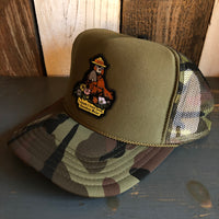I THINK I LOVE YOU, SMOKEY BEAR Trucker Hat - Camouflage/Olive