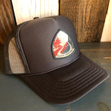 PACIFIC CREST TRAIL High Crown Trucker Hat - Charcoal (Curved Brim)