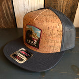 ZION NATIONAL PARK Premium Cork Trucker Hat (Grey)