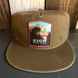ZION NATIONAL PARK - 5 Panel Low Profile Style Dad Hat - Coyote Brown