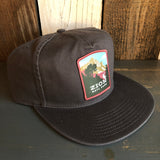 ZION NATIONAL PARK - 5 Panel Low Profile Style Dad Hat - Charcoal Grey