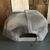 Hermosa Beach LIFEGUARD TOWER High Crown Trucker Hat - Grey (Curved Brim)