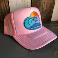 Hermosa Beach TUBULAR High Crown Trucker Hat - Pink