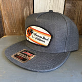 Hermosa Beach RETRO SUNSET 5-Panel Mid Profile Snapback Hat - Heather Black
