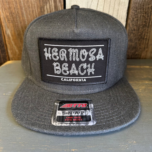 Hermosa Beach ROPER 5-Panel Mid Profile Snapback Hat - Heather Black