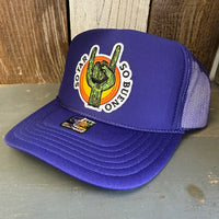 SO FAR :: SO BUENO High Crown Trucker Hat - Purple